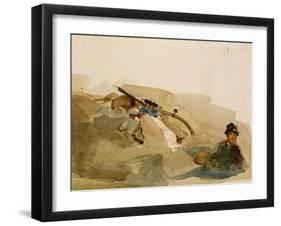 Harvester Resting in the Fields-Peter De Wint-Framed Giclee Print