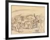 Harvesters, 1917 (W/C on Paper)-Jules Pascin-Framed Giclee Print