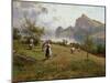 Harvesters by the Chiemsee, 1912-Joseph Wopfner-Mounted Giclee Print