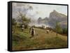 Harvesters by the Chiemsee, 1912-Joseph Wopfner-Framed Stretched Canvas