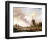 Harvesters in an Extensive Landscape, 1850-Frederik Marianus Kruseman-Framed Giclee Print