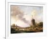 Harvesters in an Extensive Landscape, 1850-Frederik Marianus Kruseman-Framed Giclee Print