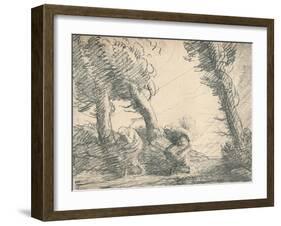 'Harvesters Surprised by the Storm', c1900, (1923)-Alphonse Legros-Framed Giclee Print