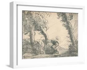 'Harvesters Surprised by the Storm', c1900, (1923)-Alphonse Legros-Framed Giclee Print