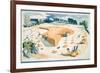 Harvesting, 1940S (Colour Litho)-John Northcote Nash-Framed Giclee Print