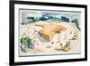 Harvesting, 1940S (Colour Litho)-John Northcote Nash-Framed Giclee Print