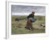 Harvesting, circa 1885-Julien Dupre-Framed Giclee Print