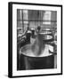 Harvesting Curd from the Whey, and Lifting Curd Out of Copper Kettles-null-Framed Photographic Print