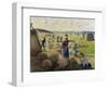 Harvesting Hay, Eragny; La Recolte Des Foins, Eragny, C.1887-Camille Pissarro-Framed Giclee Print