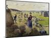 Harvesting Hay, Eragny; La Recolte Des Foins, Eragny, C.1887-Camille Pissarro-Mounted Giclee Print
