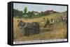 Harvesting in Finland-null-Framed Stretched Canvas