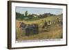 Harvesting in Finland-null-Framed Art Print