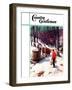 "Harvesting Maple Sap," Country Gentleman Cover, March 1, 1940-B. Summers-Framed Giclee Print