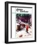 "Harvesting Maple Sap," Country Gentleman Cover, March 1, 1940-B. Summers-Framed Giclee Print