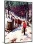 "Harvesting Maple Sap,"March 1, 1940-B. Summers-Mounted Giclee Print