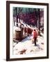 "Harvesting Maple Sap,"March 1, 1940-B. Summers-Framed Giclee Print