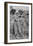 Harvesting - Member of the Leicester Women's Volunteer Reserve Helping a Farmer-English Photographer-Framed Giclee Print