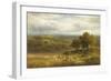 Harvesting near Barrow, Derby-George Turner-Framed Giclee Print