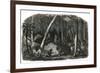 Harvesting of rubber in the forests of Brazil-French School-Framed Giclee Print