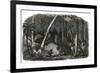 Harvesting of rubber in the forests of Brazil-French School-Framed Giclee Print