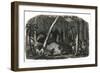 Harvesting of rubber in the forests of Brazil-French School-Framed Giclee Print