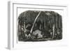 Harvesting of rubber in the forests of Brazil-French School-Framed Giclee Print