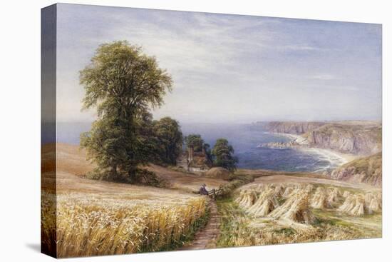 Harvesting on the Coast-Edmund George Warren-Stretched Canvas