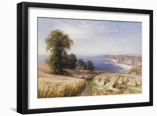 Harvesting on the Coast-Edmund George Warren-Framed Giclee Print