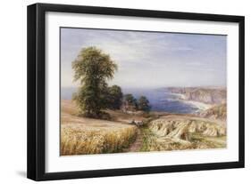 Harvesting on the Coast-Edmund George Warren-Framed Giclee Print