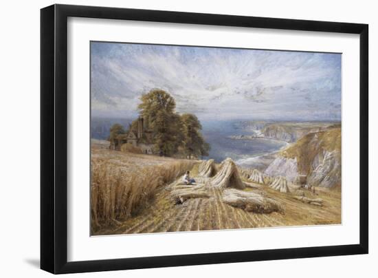 Harvesting on the South Coast, 1869-Edmund George Warren-Framed Giclee Print