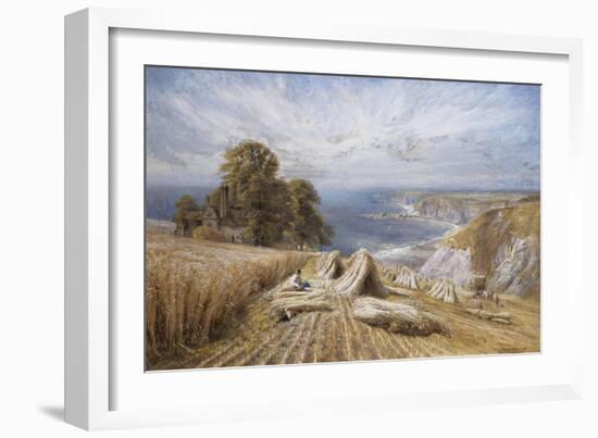 Harvesting on the South Coast, 1869-Edmund George Warren-Framed Giclee Print