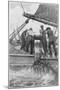 Harvesting Oysters-null-Mounted Art Print