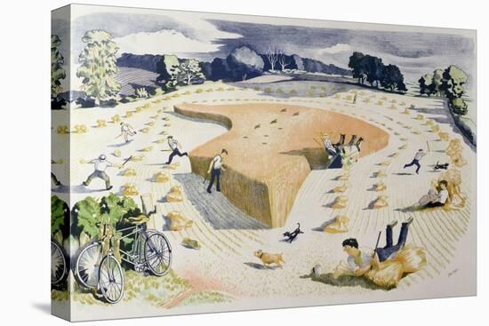 Harvesting, Printed at the Baynard Press, for School Prints Ltd.-John Northcote Nash-Stretched Canvas