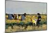 Harvesting Rice in Low Lands of Verona-Giacomo Favretto-Mounted Giclee Print
