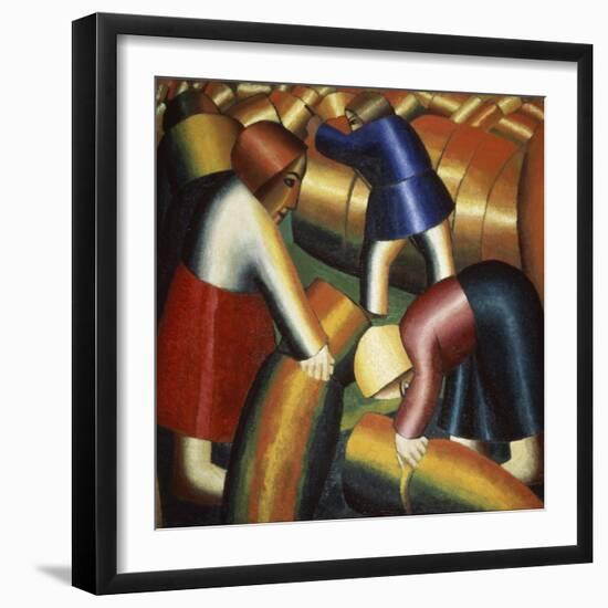 Harvesting Rye, c.1912-Kasimir Malevich-Framed Giclee Print