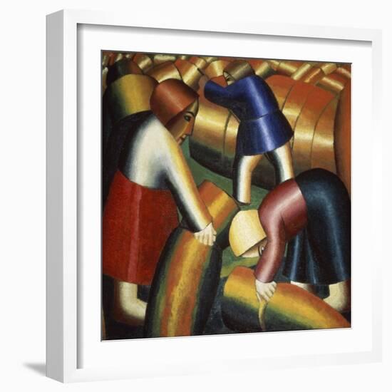 Harvesting Rye, c.1912-Kasimir Malevich-Framed Giclee Print