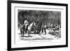 Harvesting the Coffee, Brazil, 19th Century-A de Neuville-Framed Giclee Print