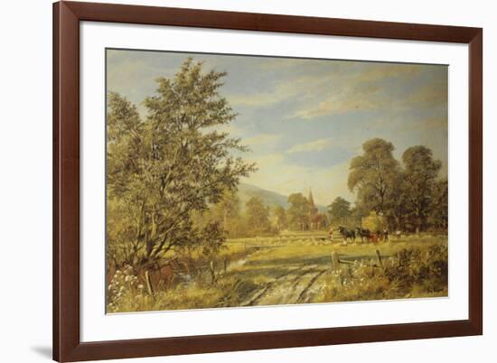 Harvesting the Glebe-Don Vaughan-Framed Giclee Print