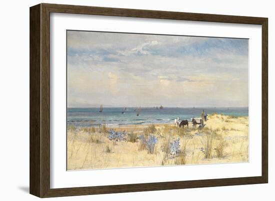 Harvesting the Land and the Sea, 1873-William Lionel Wyllie-Framed Giclee Print