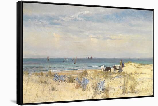 Harvesting the Land and the Sea, 1873-William Lionel Wyllie-Framed Stretched Canvas