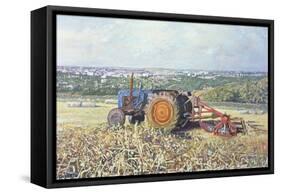 Harvesting Tractor, 1995-Martin Decent-Framed Stretched Canvas