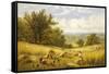 Harvesting-Alfred Augustus Glendenning-Framed Stretched Canvas