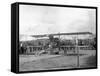 Harvey Crawford and Biplane at Tacoma (September 28, 1912)-Marvin Boland-Framed Stretched Canvas