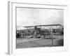 Harvey Crawford and Biplane at Tacoma (September 28, 1912)-Marvin Boland-Framed Giclee Print