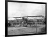 Harvey Crawford and Biplane at Tacoma (September 28, 1912)-Marvin Boland-Framed Giclee Print