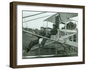 Harvey Crawford in Biplane, 1912-Marvin Boland-Framed Giclee Print