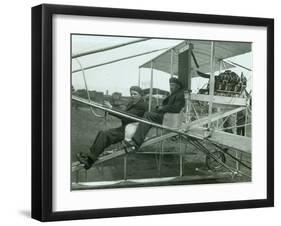 Harvey Crawford in Biplane, 1912-Marvin Boland-Framed Giclee Print