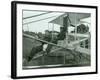 Harvey Crawford in Biplane, 1912-Marvin Boland-Framed Giclee Print