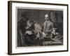 Harvey Demonstrating to Charles I His Theory of the Circulation of the Blood-Robert Hannah-Framed Giclee Print