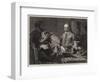 Harvey Demonstrating to Charles I His Theory of the Circulation of the Blood-Robert Hannah-Framed Giclee Print